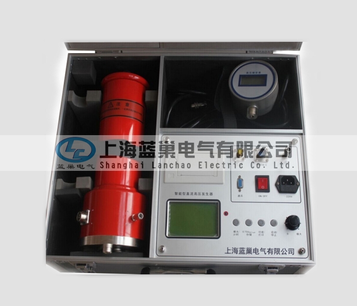 ZGF-120KV/2mA大屏智能直流高壓發(fā)生器。應用AIPWM技術，對PWM技術的不準確線性度進行了調(diào)整，使儀器精度得到了大幅度提高。并采用AI技術設定過壓保護和過流保護取代了數(shù)字撥盤開關只能設定電壓值